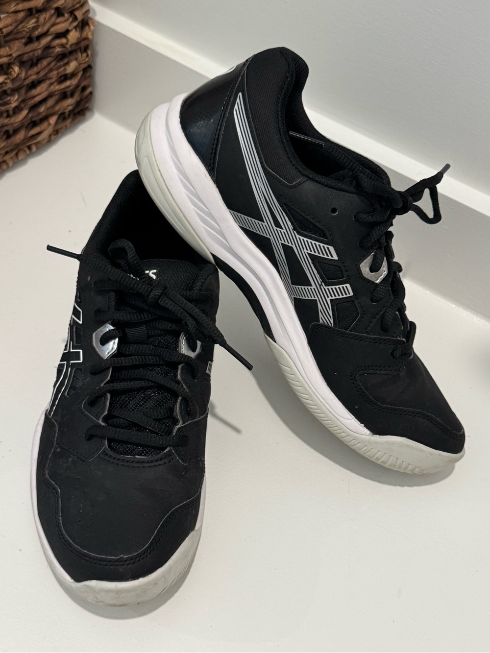 Asics Black and White GEL-Renma Women’s Pickleball Shoes